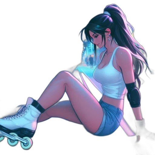 shoes, vaporwave, concept art, cyberpunk transparent PNG cut-out