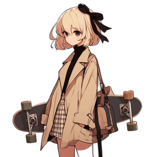 jacket, staff, weapon, dress transparent PNG cut-out