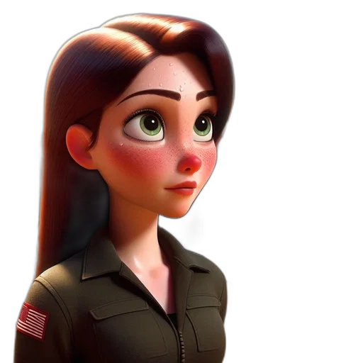 staff, jacket, face, 3d render transparent PNG cut-out