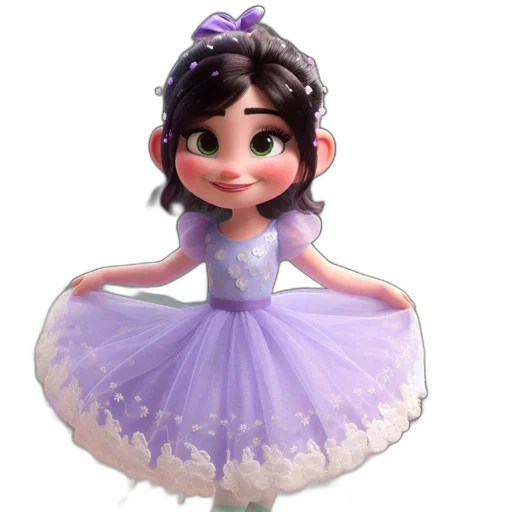 dress, crown, jewelry, 3d render transparent PNG cut-out