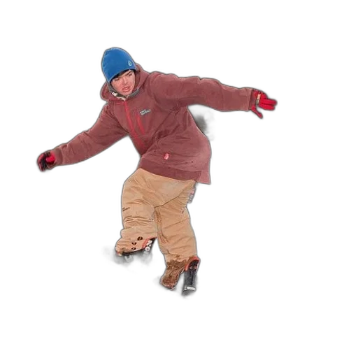 jacket, hat, staff, shoes transparent PNG cut-out