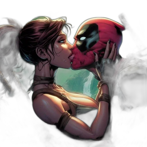 mask, comic book art, concept art, fire transparent PNG cut-out