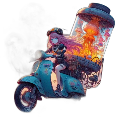 car, robot, bottle, weapon transparent PNG cut-out