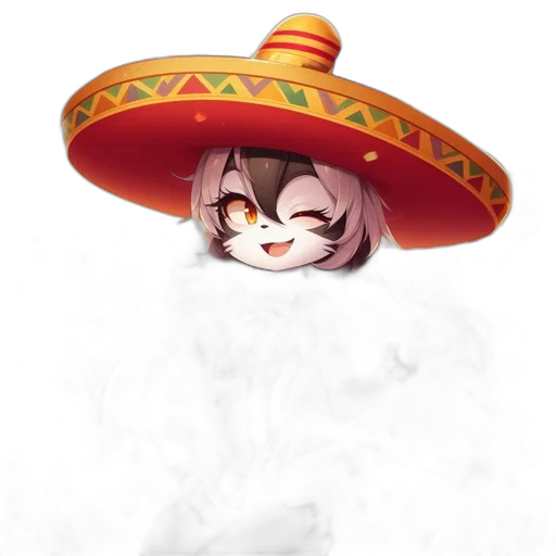 hat, staff, mask, weapon transparent PNG cut-out