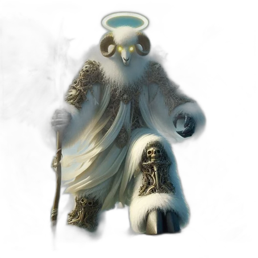 staff, creature, mask, concept art transparent PNG cut-out