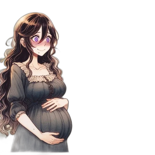 dress, pixel art, concept art, anime transparent PNG cut-out