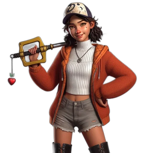 staff, weapon, jacket, concept art transparent PNG cut-out