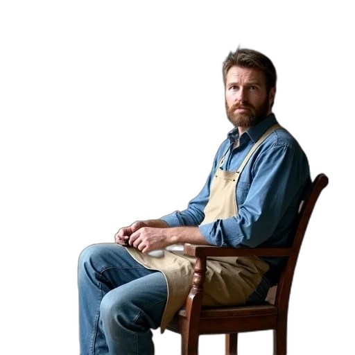 furniture, jacket, staff, robot transparent PNG cut-out