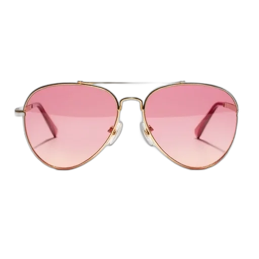 pastel, pair, sunglasses, gold transparent PNG cut-out