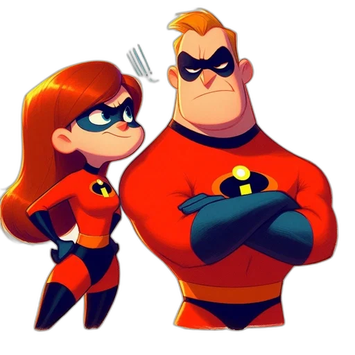 comic book art, concept art, cartoon, 3d render transparent PNG cut-out