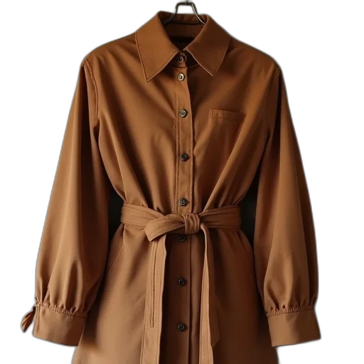 jacket, dress, earth tones, golden transparent PNG cut-out