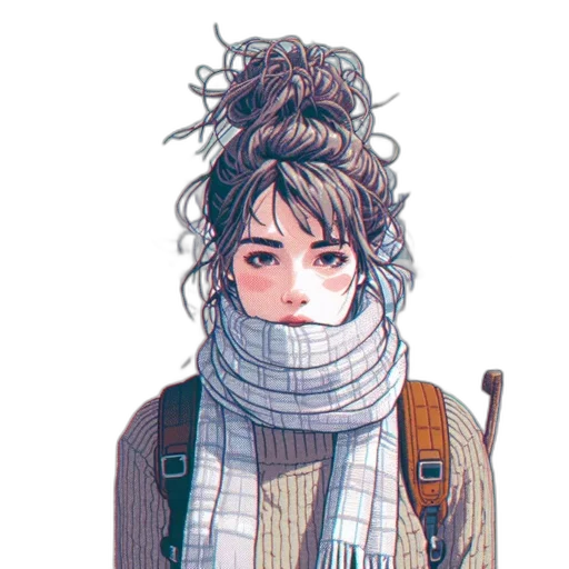 jacket, face, mask, staff transparent PNG cut-out