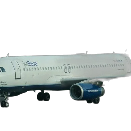 staff, 3d render, jetblue, plane transparent PNG cut-out