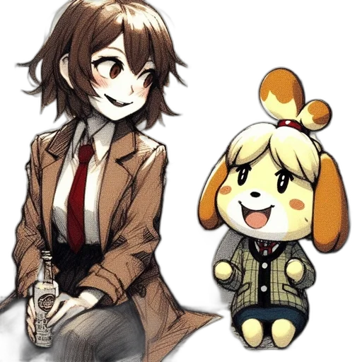 animal, staff, jacket, creature transparent PNG cut-out