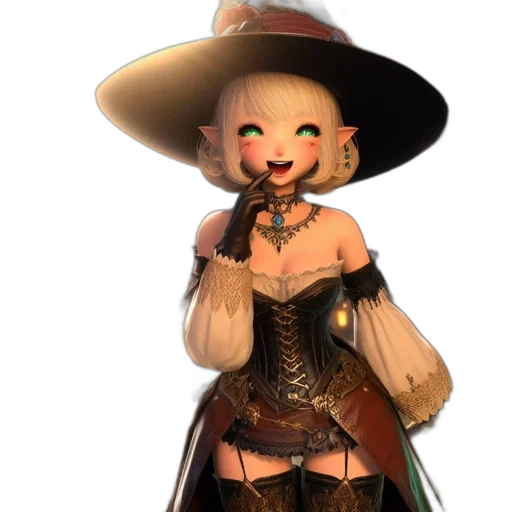 hat, staff, mask, dress transparent PNG cut-out
