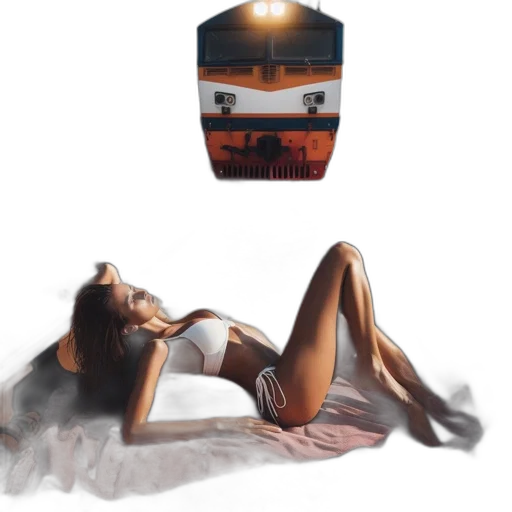 dress, bottle, hat, hair transparent PNG cut-out