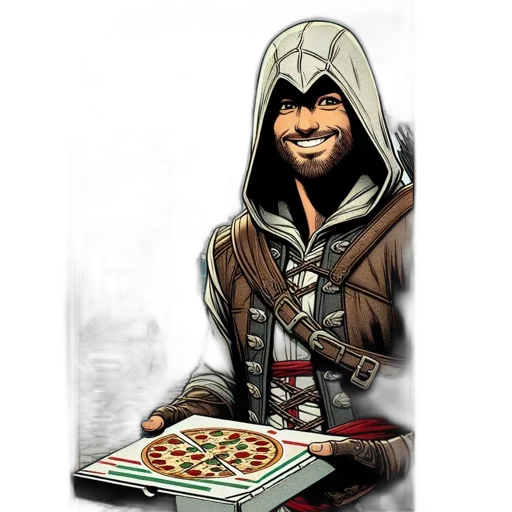 jacket, food, face, comic book art transparent PNG cut-out