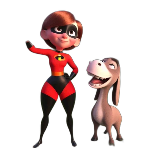 animal, concept art, 3d render, cartoon transparent PNG cut-out