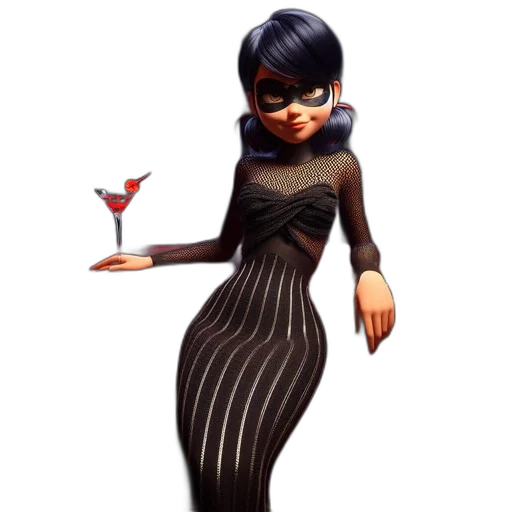 dress, concept art, cartoon, 3d render transparent PNG cut-out