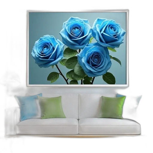 furniture, flower, photorealistic, 3d render transparent PNG cut-out