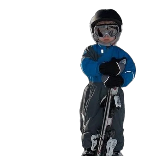 two, children, ski, gear transparent PNG cut-out