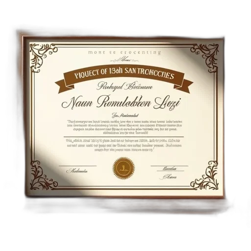 award, certificate, template transparent PNG cut-out