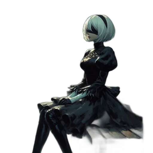 dress, robot, crown, creature transparent PNG cut-out