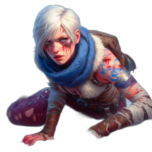 face, jacket, weapon, creature transparent PNG cut-out