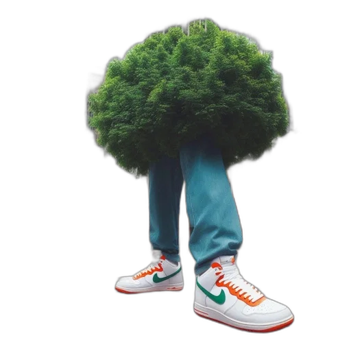 tree, shoes, creature, hair transparent PNG cut-out