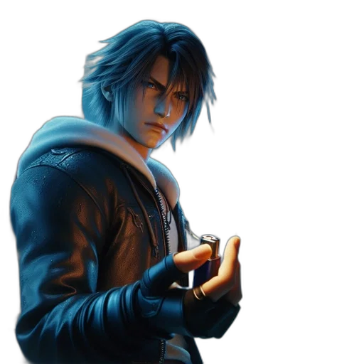 jacket, weapon, sword, face transparent PNG cut-out