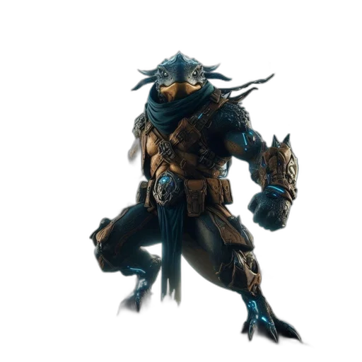 creature, dragon, staff, mask transparent PNG cut-out
