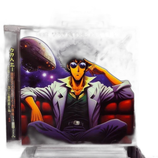 jacket, vaporwave, concept art, comic book art transparent PNG cut-out