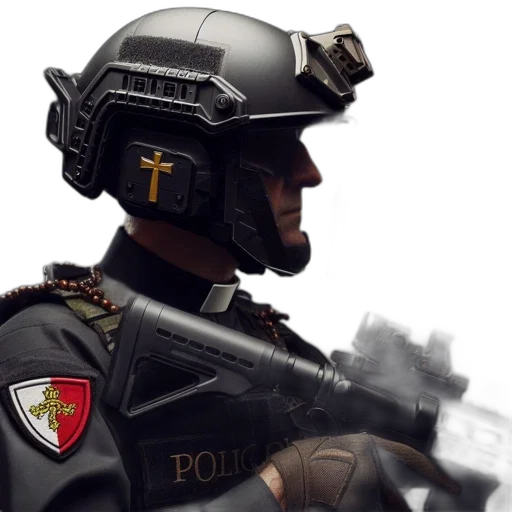 weapon, staff, face, mask transparent PNG cut-out