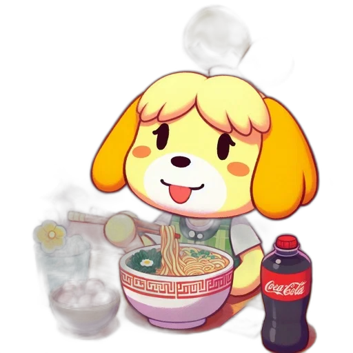 food, animal, vaporwave, concept art transparent PNG cut-out