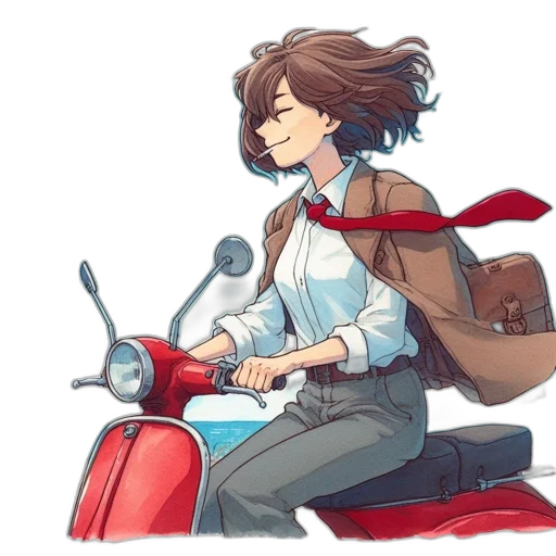 jacket, robot, concept art, anime transparent PNG cut-out