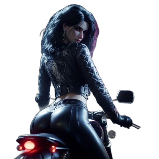 concept art, cyberpunk, comic book art, fantasy art transparent PNG cut-out