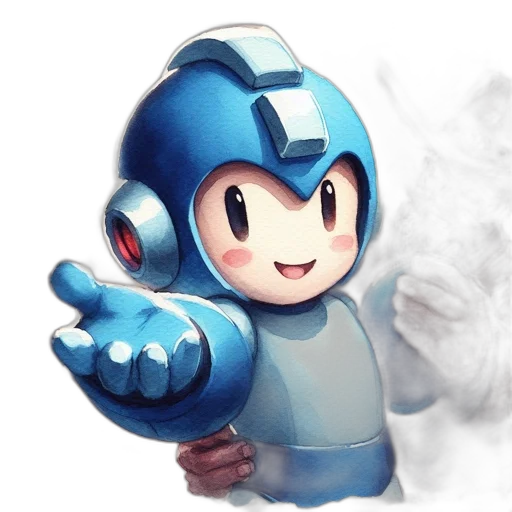 robot, 3d render, concept art, pixel art transparent PNG cut-out