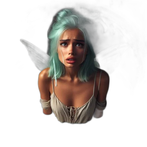face, mask, hair, creature transparent PNG cut-out