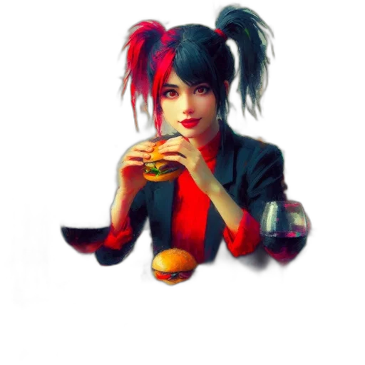 food, staff, face, pixel art transparent PNG cut-out