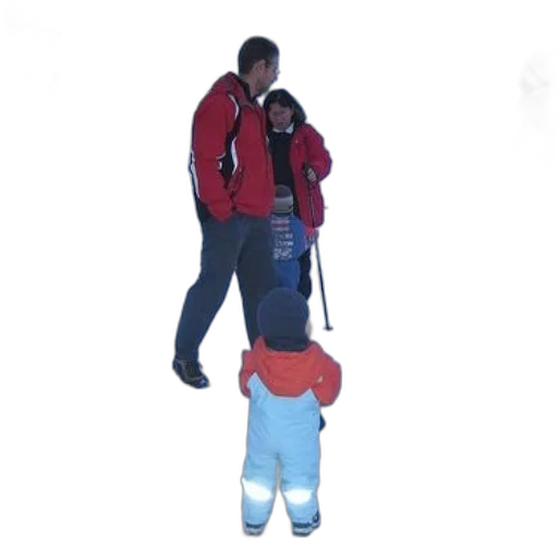 jacket, staff, umbrella, 3d render transparent PNG cut-out