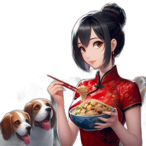 food, animal, staff, anime transparent PNG cut-out