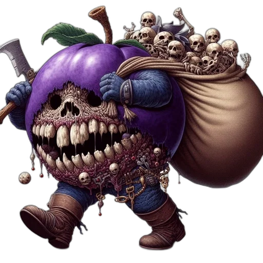 weapon, staff, food, crown transparent PNG cut-out