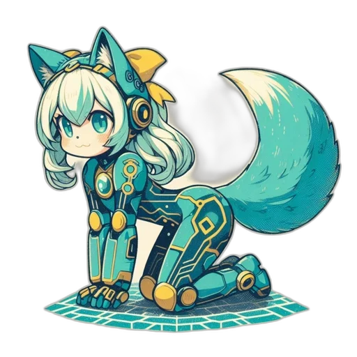 robot, staff, creature, animal transparent PNG cut-out