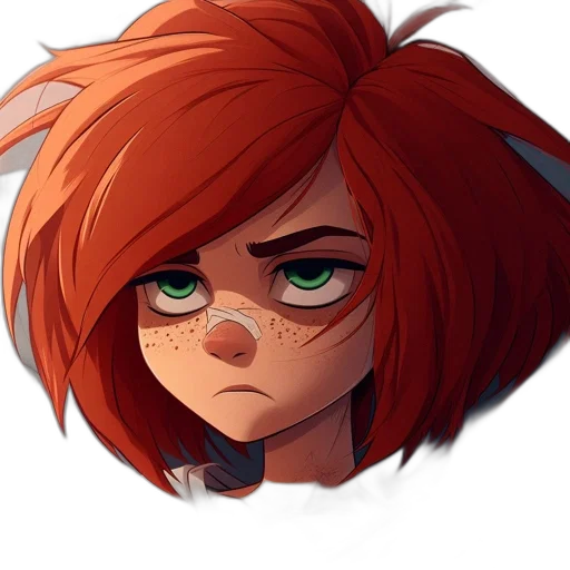 face, staff, hair, jacket transparent PNG cut-out
