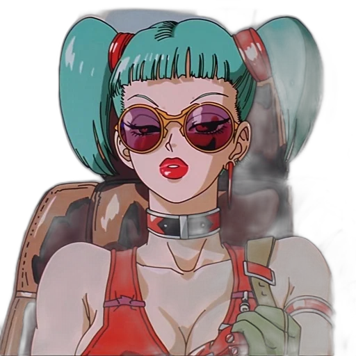 robot, cyberpunk, anime, vaporwave transparent PNG cut-out