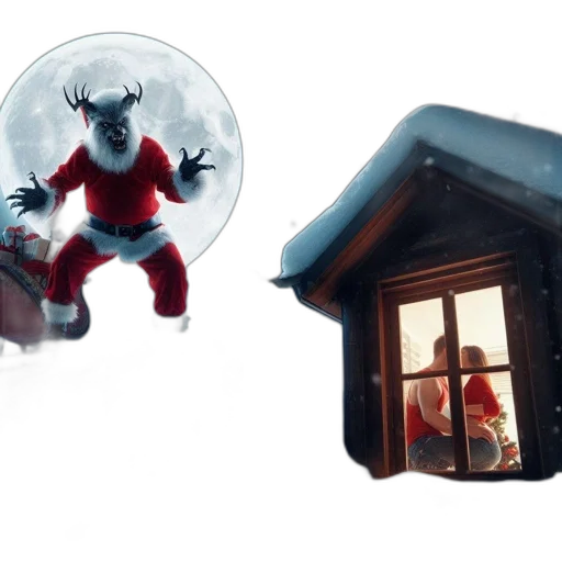 concept art, 3d render, snow, nocturnal transparent PNG cut-out