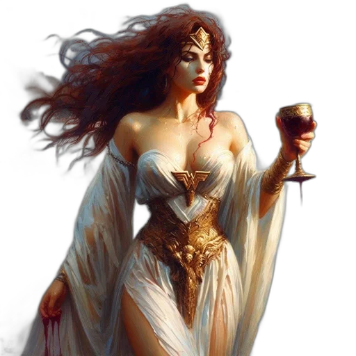 dress, jewelry, fantasy art, concept art transparent PNG cut-out