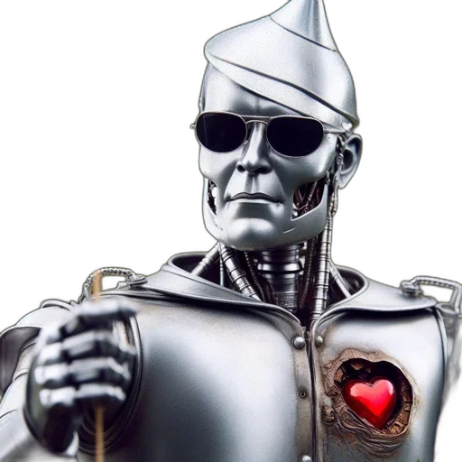 robot, concept art, 3d render, cyberpunk transparent PNG cut-out