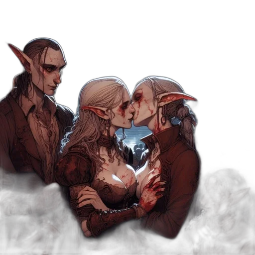 fantasy art, concept art, watercolor, pixel art transparent PNG cut-out