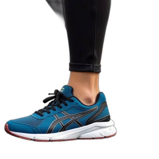 shoes, woman, wearing, asics transparent PNG cut-out
